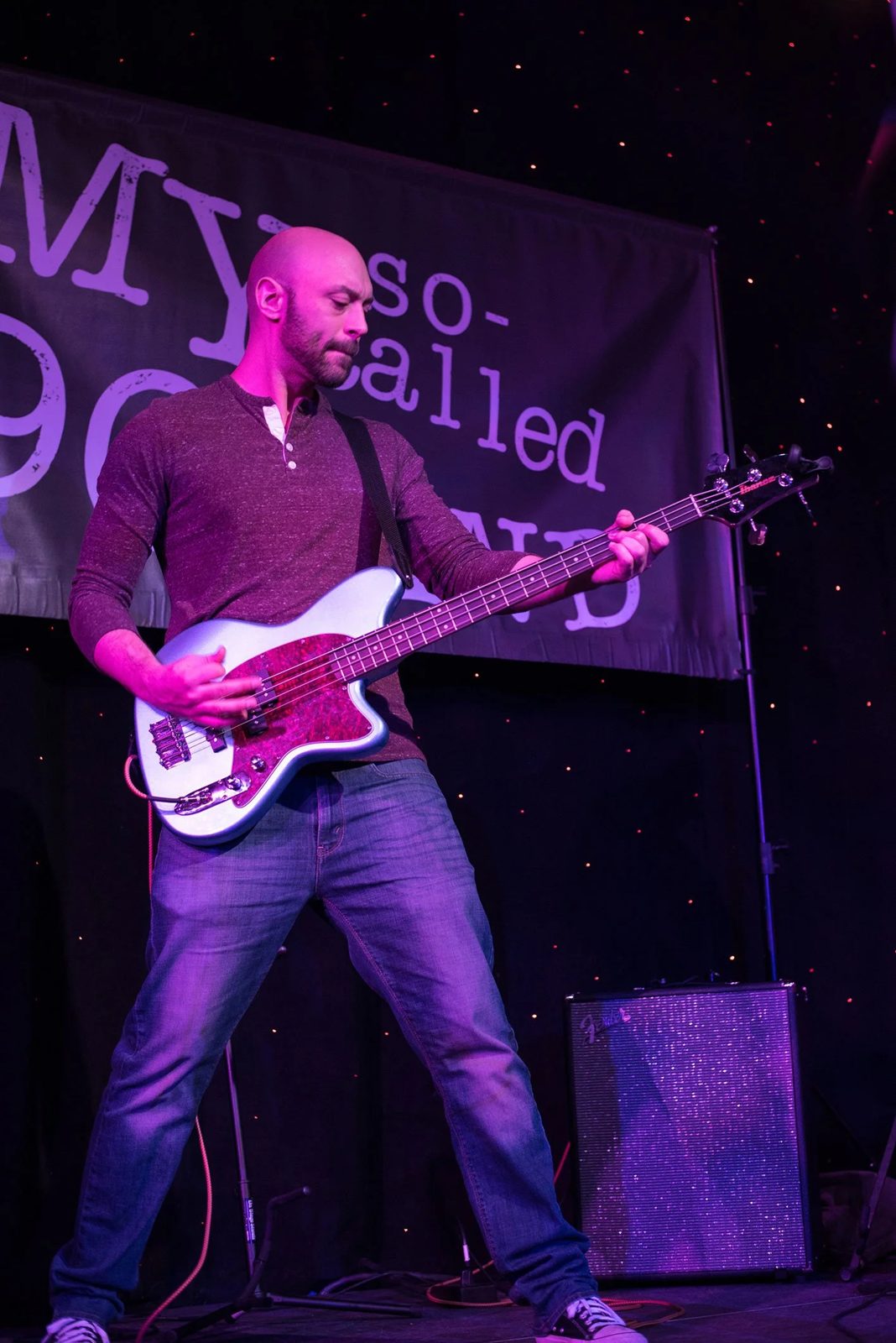 Bass on stage