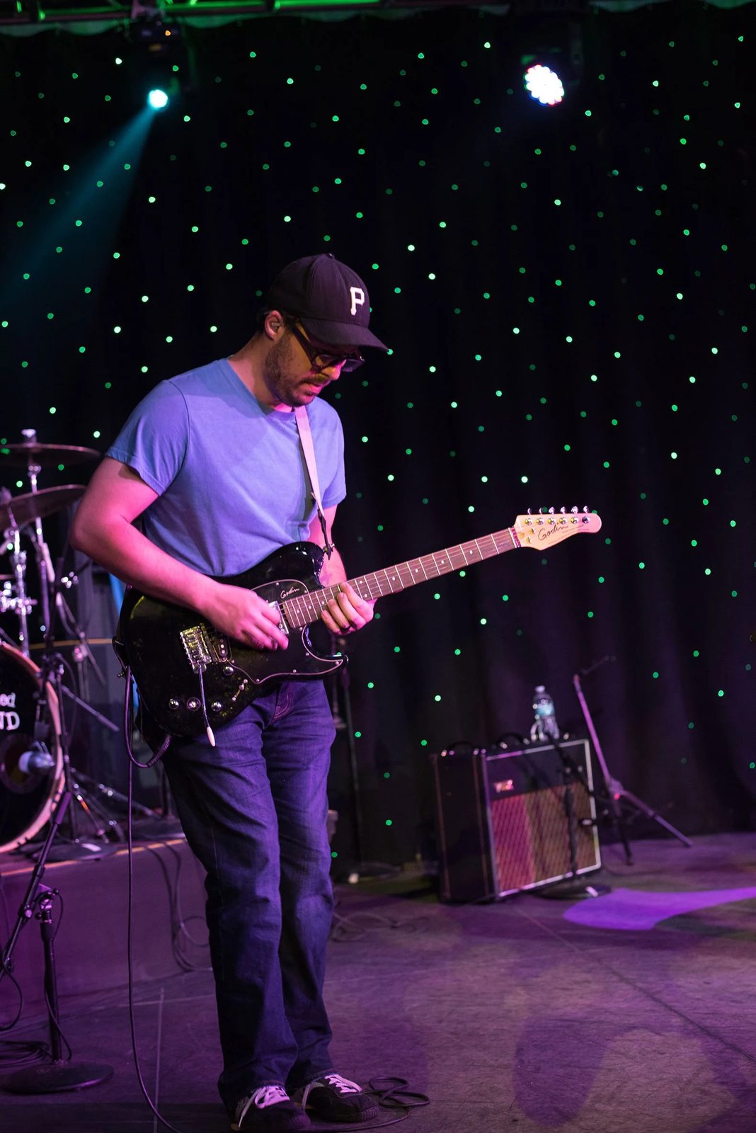 Electric guitar on stage