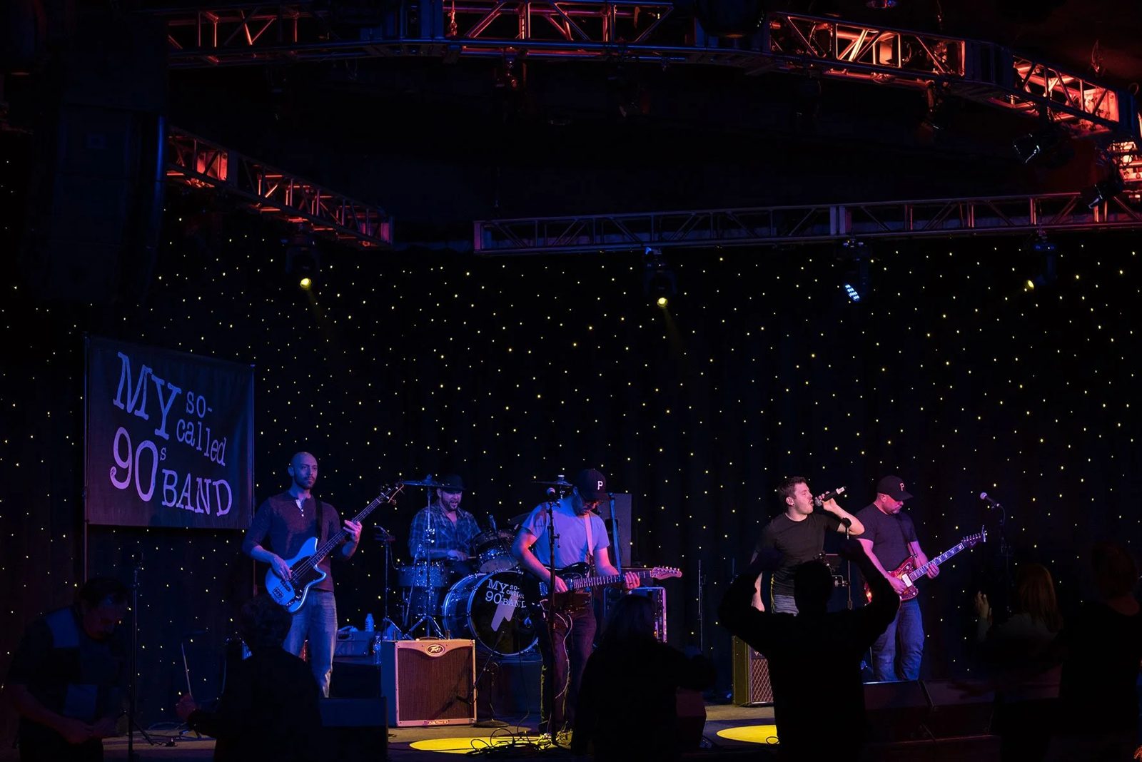 Full band on the big stage